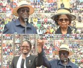 Oburu Odinga introduces his 2 wives at Raila's State Funeral at Nyayo Stadium