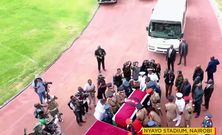 Raila's body arrives at Nyayo Stadium for the State funeral