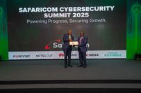 Nicholas Mulila, Chief Corporate Security Officer, Safaricom and Engineer John Tanui CBS, PS State Department for ICT & Digital Economy