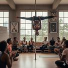 An AI-generated image of a pole dancer