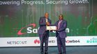 Nicholas Mulila, Chief Corporate Security Officer, Safaricom and Engineer John Tanui CBS, PS State Department for ICT & Digital Economy
