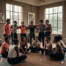 An AI-generated image of a pole dancer