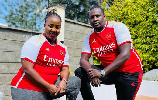 Milly Chebby with her husband Terence Creative