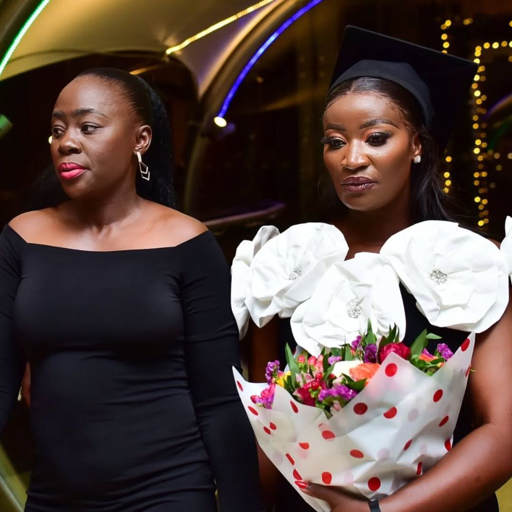 Akothee with her sister-in-law
