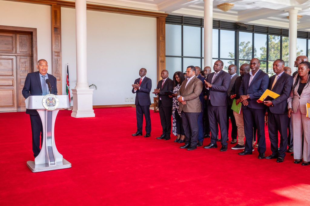 UDA second Deputy Party leader Issa Timamy addresses the press at the State House on January 17, 2025