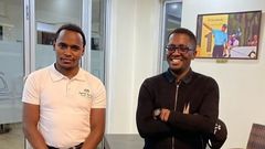 Businessman A past image of Khalif Kairo with his ex business partner Clement Kinuthia