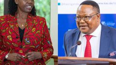 A collage image of Martha Karua and Tundu Lissu