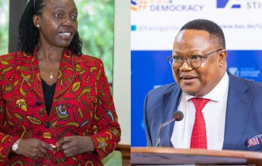 A collage image of Martha Karua and Tundu Lissu