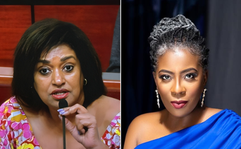 A collage of Esther Passaris and Ciru Muriuki