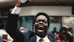 Kasmuel McOure leads a protest rejecting the Finance Bill 2024 in Nairobi's Central Business District on June 18, 2024