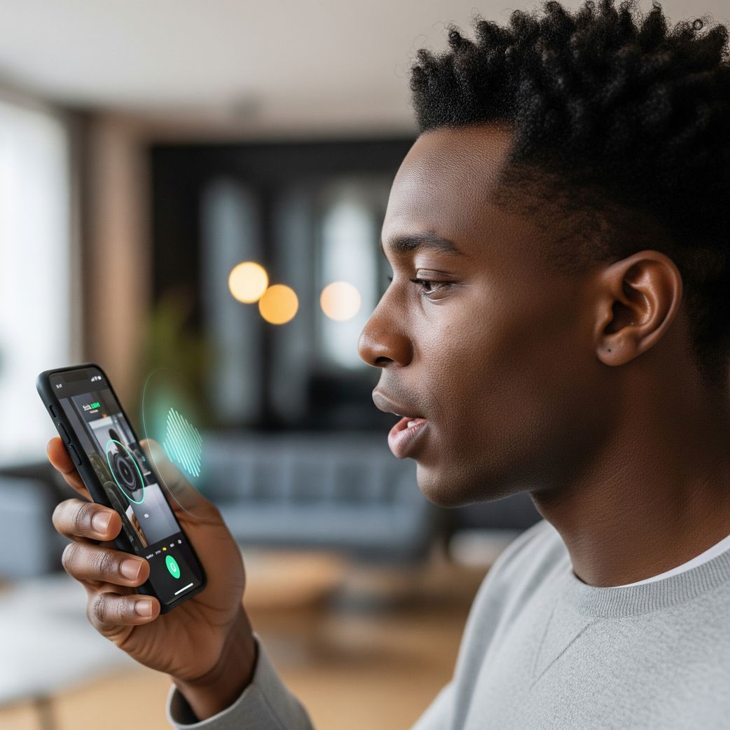Use voice commands to quick launch camera