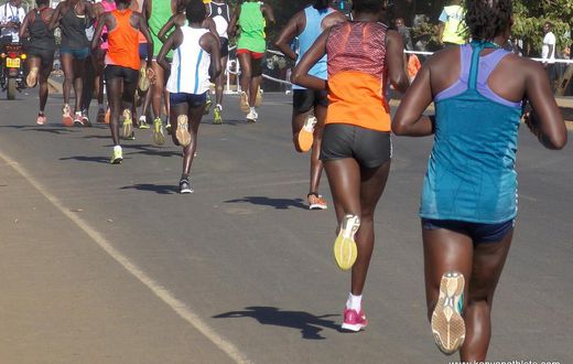 Female athletes during a past competition. Kenyan man Hillary Kiprotich who won 3 athletics medals competing as a woman Shieys Chepkosgei finally comes clean