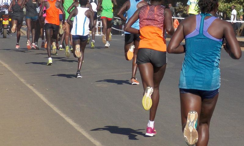 Female athletes during a past competition. Kenyan man Hillary Kiprotich who won 3 athletics medals competing as a woman Shieys Chepkosgei finally comes clean
