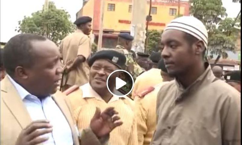 Bold youth confronts Matiang’i’s officers – tells them only bhang can save Uhuru’s legacy