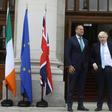 Leo Varadkar and Boris Johnson, seen last month in Dublin, will meet once again as time runs out to sign off on any agreement ahead of next week's EU summit with Johnson insisting Britain will leave the bloc at month's end come what may