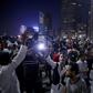 The rare protests broke out in defiance of a ban on demonstrations after an exiled Egyptian businessman in Spain accused the president and the military of rampant corruption