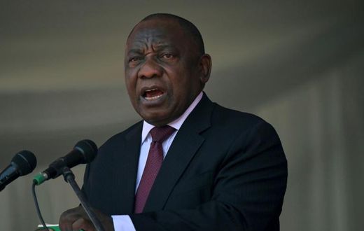 President Cyril Ramaphosa, pictured September 14, 2019, has urged South Africans to be tolerant of migrants following recent xenophobic violence