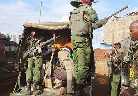 File image of police ferrying suspects