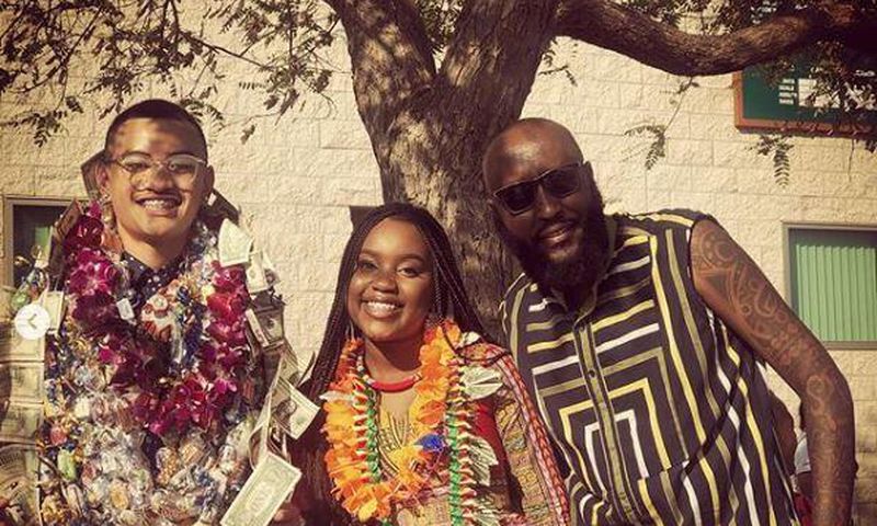 Shaffie Weru with his Daughter Milan. Shaffie Weru flies to US to celebrate daughter’s graduation