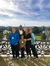 Lacey and Jerome Adams with their children on the Speakers Balcony of the United States Capitol Building in Washington D.C.