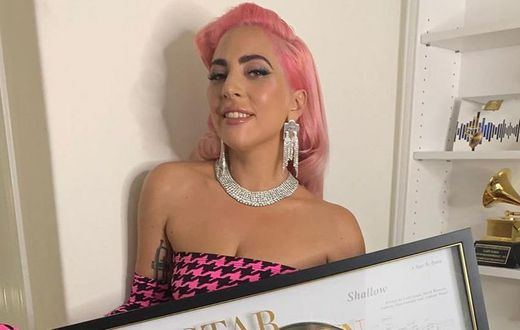 Lady Gaga Puts Her Grammys On An IKEA Shelf