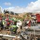 Moroccan rescuers search for bodies after at least 17 people were killed when flood waters overturned their bus in the country's southeast