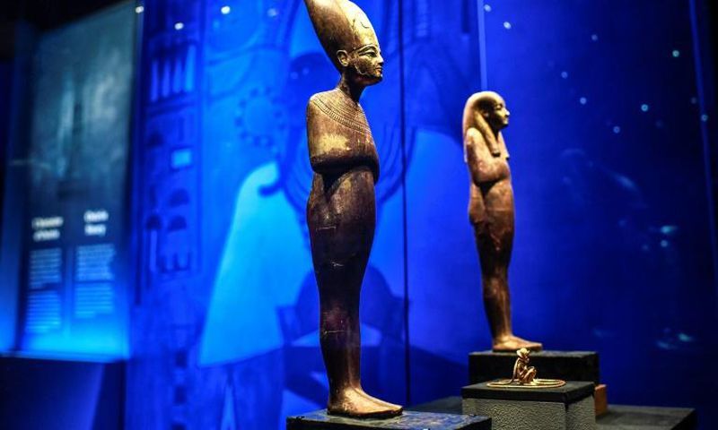 Egyptian authorities say the show displays the largest number of Tutankhamun artefacts ever to have left Cairo