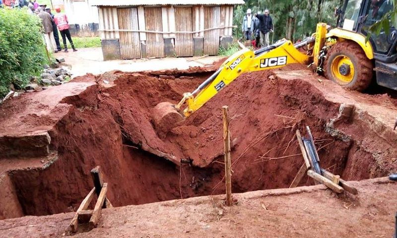 Pit latrine collapse in Tetu, Nyeri(Thika Town Today)
