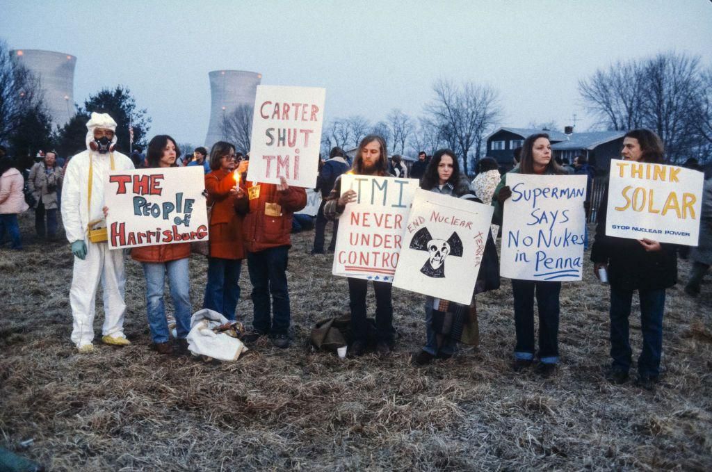 Demonstrators At Three Mile Island