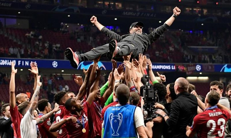 Jurgen Klopp has broken his cup final hex after winning the Champions League