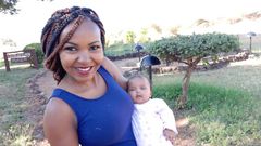 Carolina and her baby