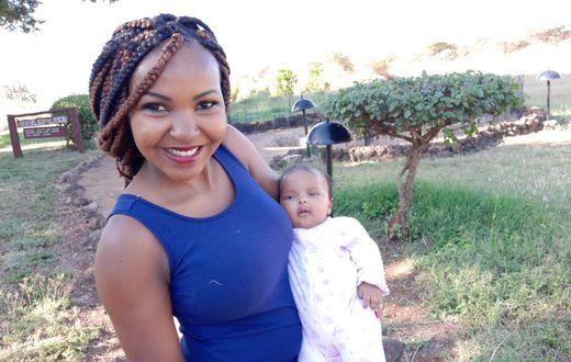 Carolina and her baby