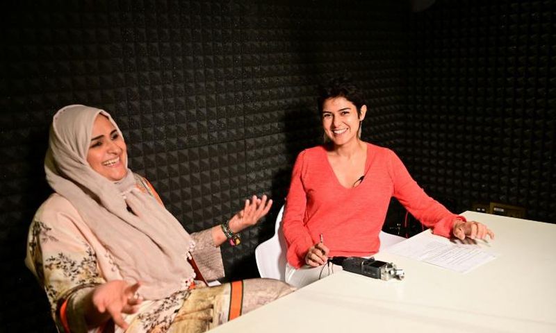 Rana Nawas hosts the English-language podcast 'When Women Win', seeking to tell the stories of successful women from around the world
