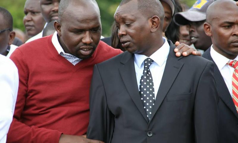 File image of Kapseret MP Oscar Sudi with Kipchumba Murkomen