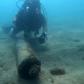 This handout picture from the Spanish Guardia Civil shows a diver checking a bomb, dating back to Spain's 1936-9 civil war, found 25 metres (yards) from the shore in Barcelona.