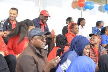 Raila Odinga at his granddaughter's sports day