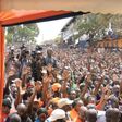 Raila Odinga addressing Kibra residents