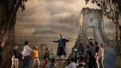 Singers and actors rehearse the comic opera "Richard the Lionheart" at the Palace of Versailles in France