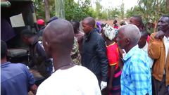 File image of police officers ferrying the body of a woman who was killed by her lover