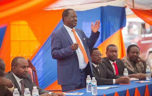 File image of  a section of ODM party leadership at a past Parliamentary Group Meeting