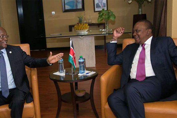 Leave Monica Juma alone and let her come back to Kenya - Uhuru Kenyatta's phone call with Tanzania's John Magufuli leaves guest in stiches