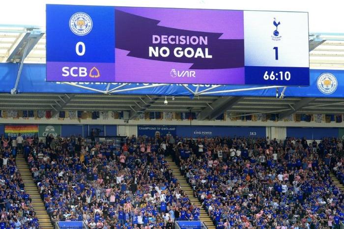 Tottenham had a goal ruled out by VAR in losing 2-1 to Leicester