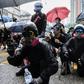 Protesters have been wearing masks to protect themselves from tear gas and hide their identities in Hong Kong