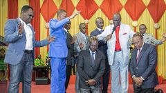 Deputy President William Ruto during a prayer meeting