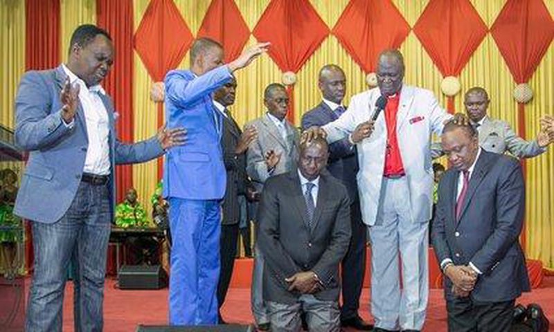 Deputy President William Ruto during a prayer meeting