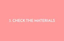 Check the Materials