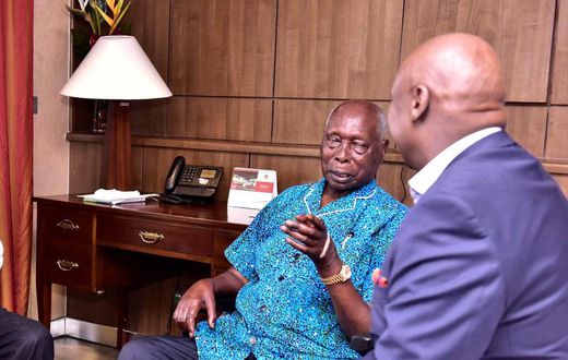 Mzee Daniel Arap Moi back at his Kabarnet Gardens home after Nairobi Hospital stay