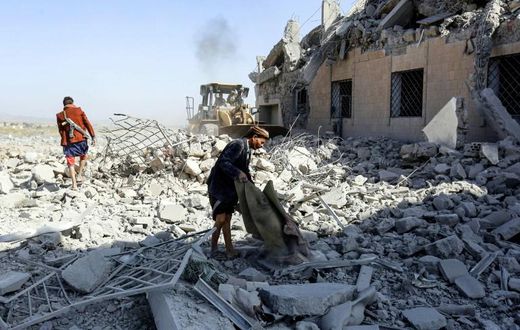 A Saudi-led coalition strike in early September hit a former college used by Yemen's Huthi rebels as a detention centre, killing over 100 according to the ICRC