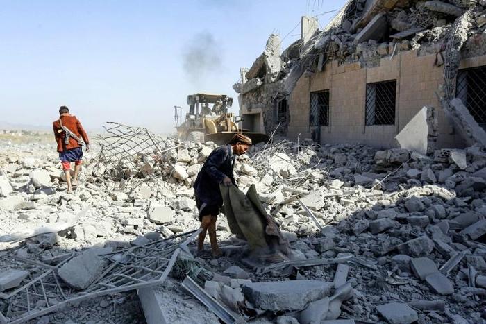 A Saudi-led coalition strike in early September hit a former college used by Yemen's Huthi rebels as a detention centre, killing over 100 according to the ICRC