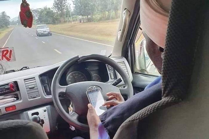 NTSA responds with heavy punishment for Nyeri driver caught texting while doing 100 km/hr